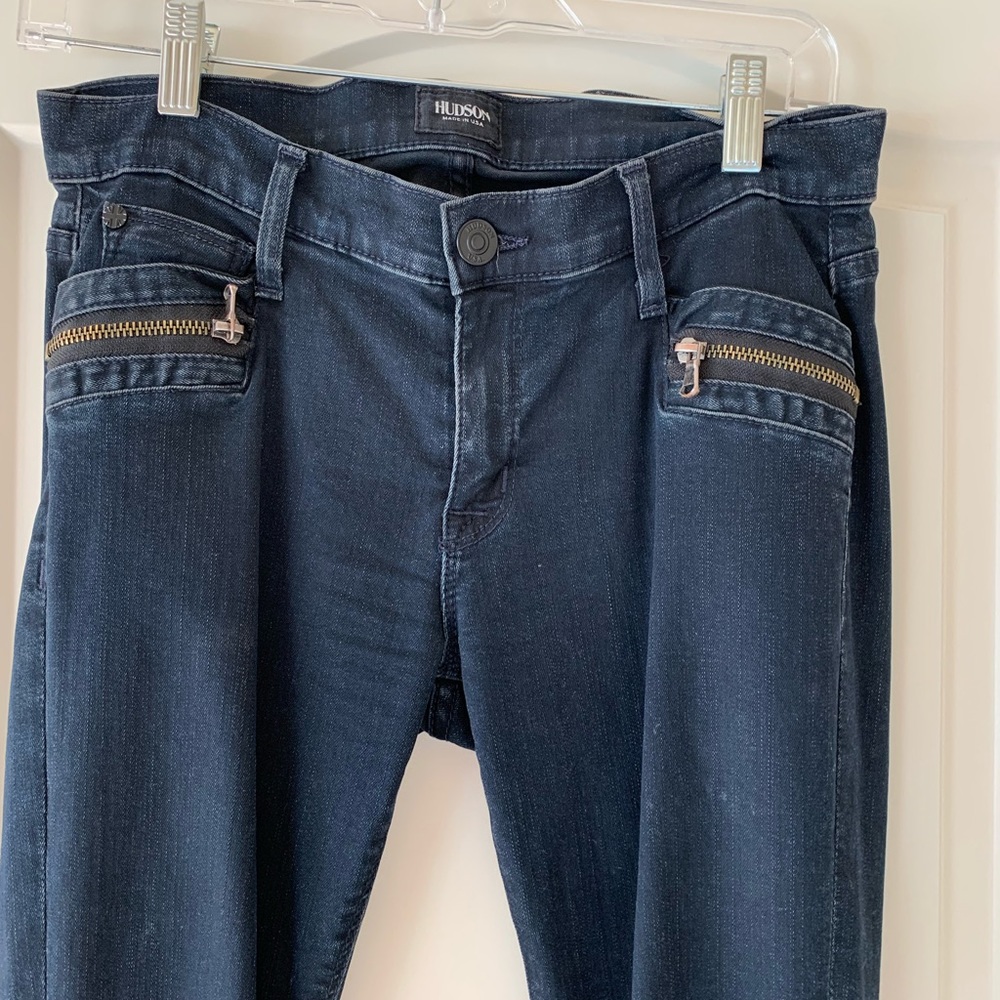 Hudson zipper jeans